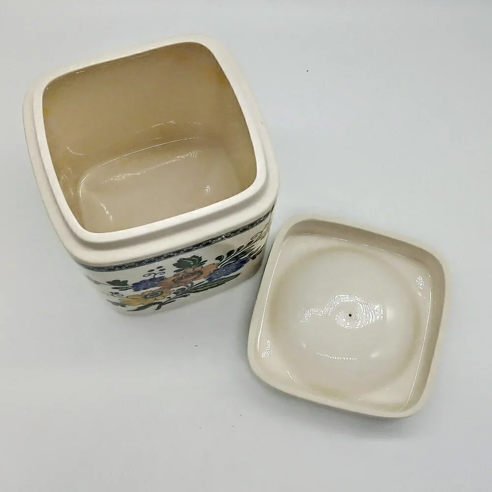 Vintage Daeware New Jersey Floral Ceramic Canister Set